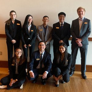 Forsythe with the 2019 officer board after their successful Meet the Firms event. 