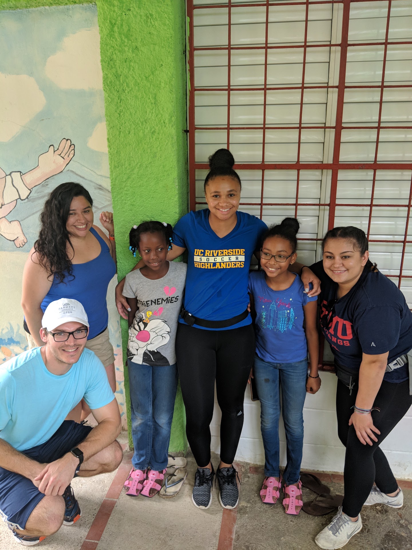 Lauren Rojo with SMBA classmates visiting the Dominican Republic.