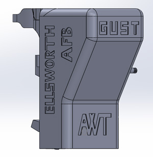 The image shows an artist rendering of the student-created Gust