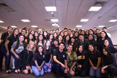Zárate and the rest of HBSA after their 10th annual weekender with our big familia United Latino student Association (ULSA).