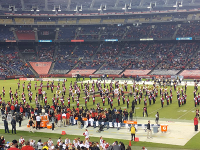 Garcia attended the San Diego Aztec Football homecoming game and enjoyed the halftime band performance.