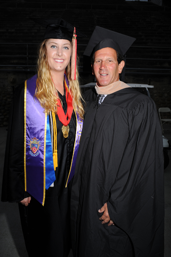Tracie Davidson in 2011 (left) with her most influential professor, Steven Osinski.