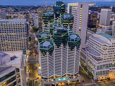 Ascent Funding Office located in the Emerald Plaza, Downtown San Diego.