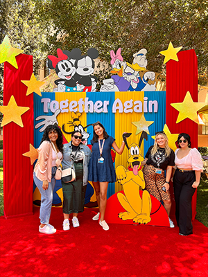 Castillo and fellow Disney employees.