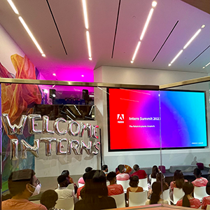 2022 Intern Summit at the Adobe headquarters in San Jose.