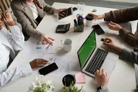 collaborative business setting