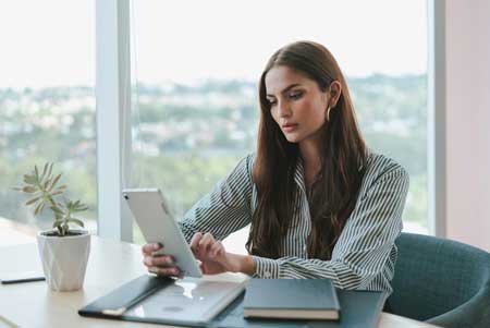 working professional in an office setting