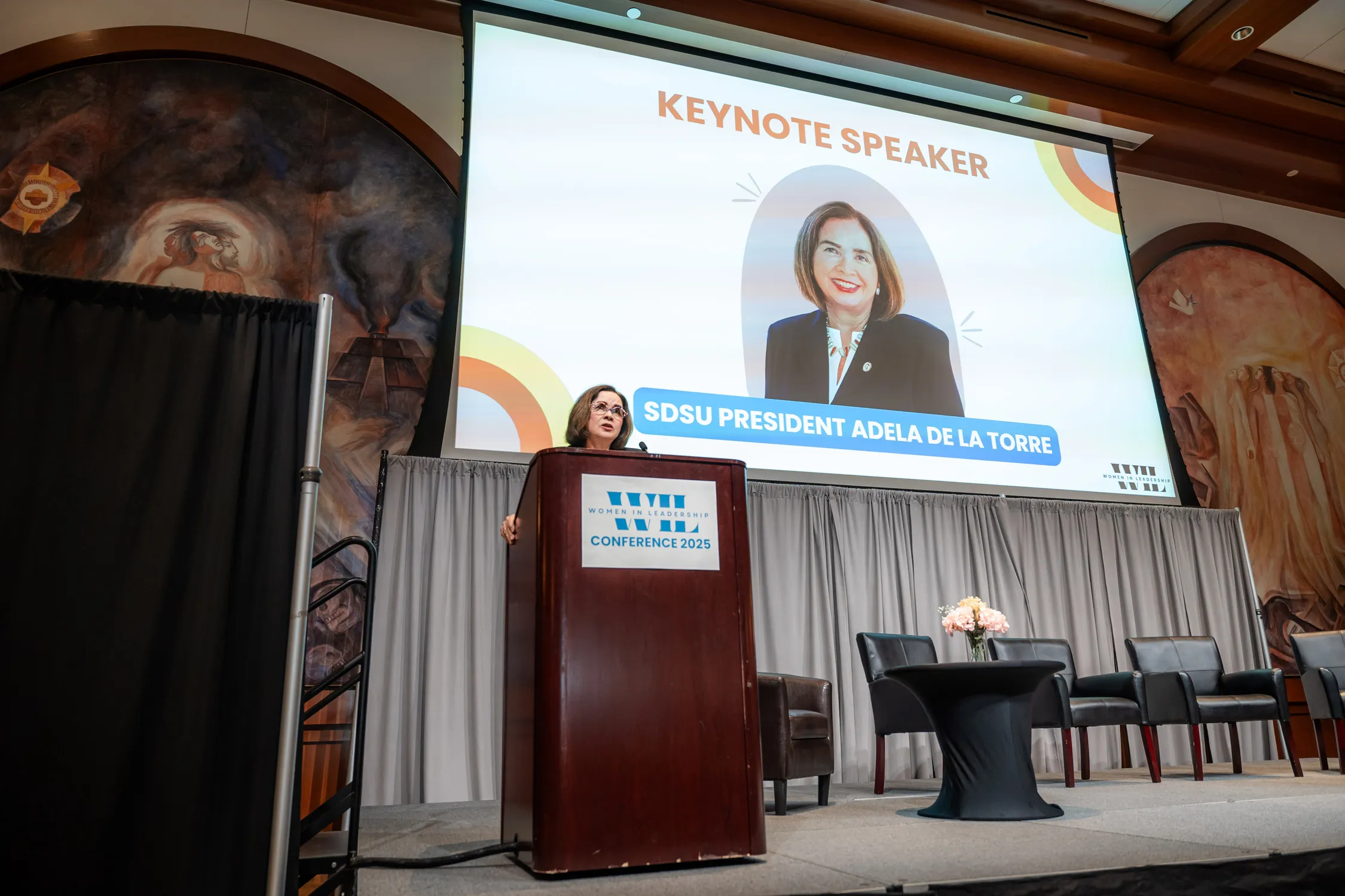 Women in Leadership Conference 2025 keynote speaker SDSU President Adela de la Torre