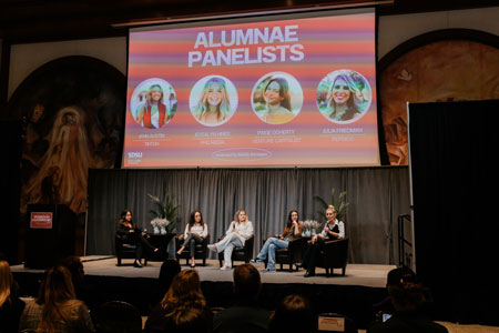 women in leadership conference panelists