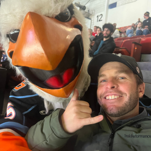 Selfie with Gulls mascot