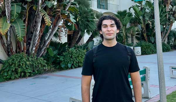 Alex Kashkarian on the SDSU campus