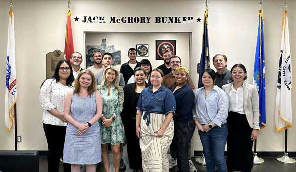 Members of the U.S. House Veterans’ Affairs Committee visited with SDSU administration
