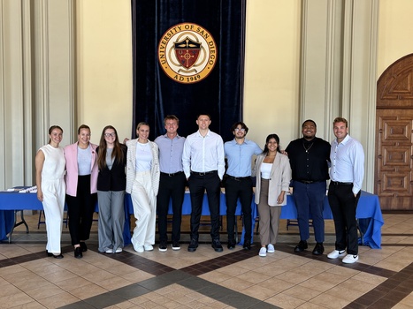 The SMBA '25 students at the Brad Fowler Scholarship Luncheon
