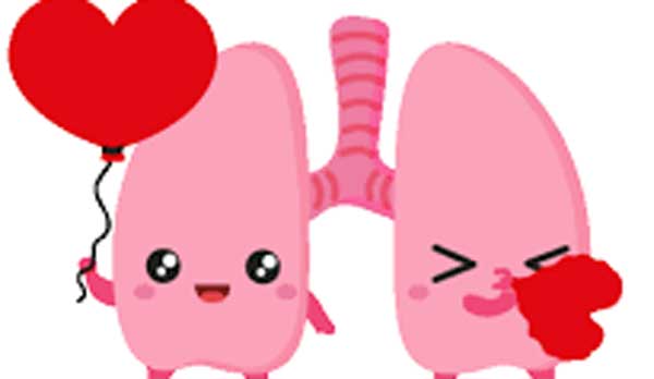 cartoon animation of lungs